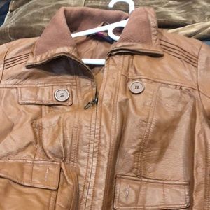 New Look Leather Jacket Size 2X